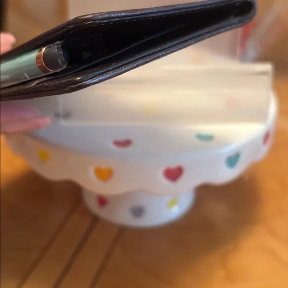 Vintage EUC Coach signature monogram Checkbook Cover case with unbranded Pen - Picture 10 of 12